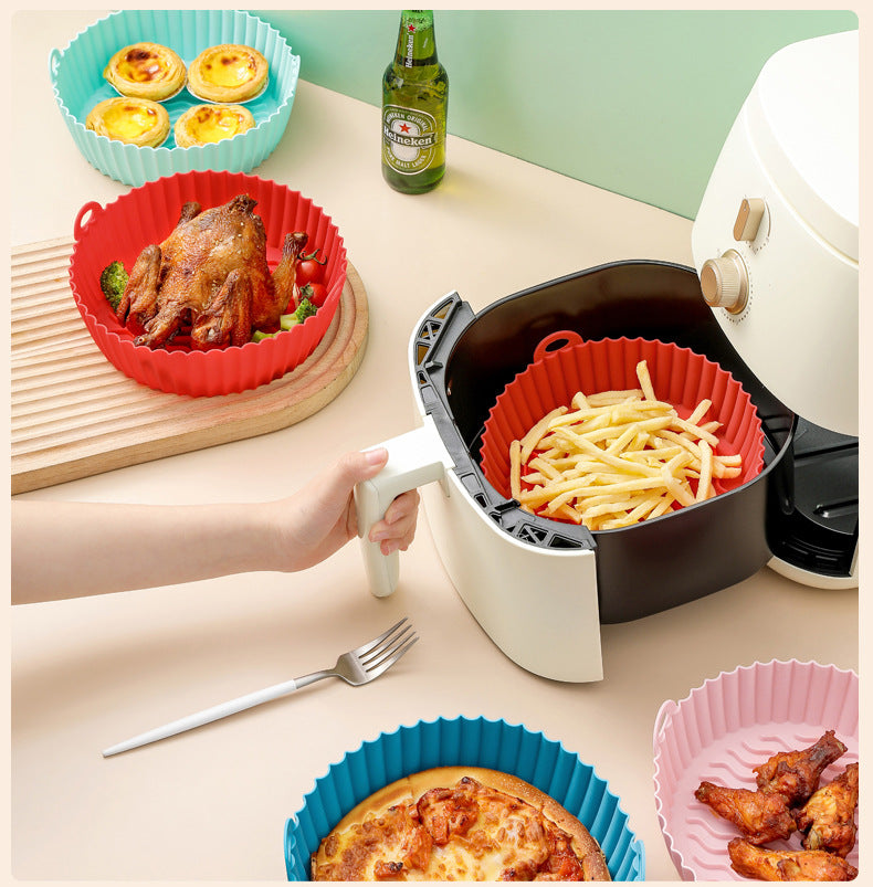 Kit 2 Formas de Silicone AirFryer Eco + BRINDE: 50un Forma Descartável