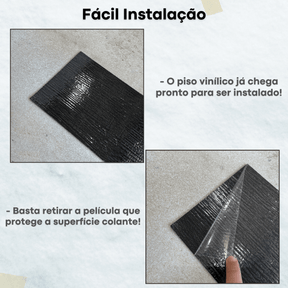 Piso Vinílico Autocolante Pvc Revestimento Adesivo Madeira 5m² - Dekasa Utilidades