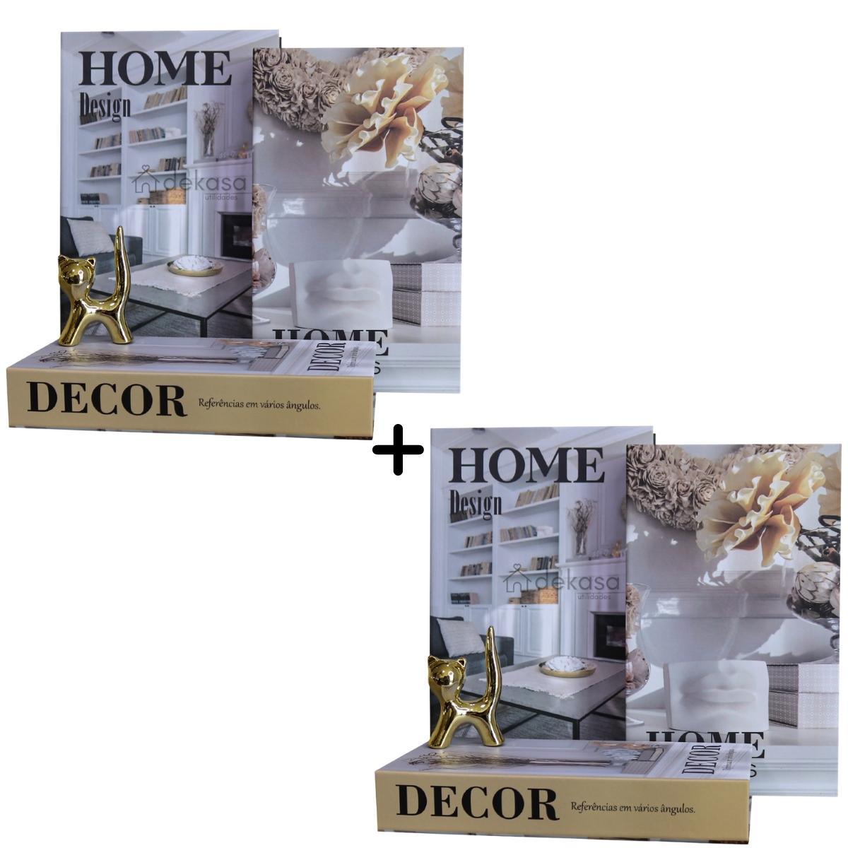 Livros Caixa Decorativo Luxo - Home Design - Dekasa Utilidades
