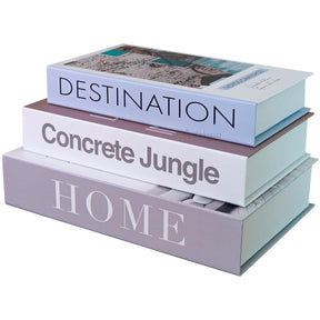 Livro Falso Decorativo Modelo Concrete Jungle - Dekasa Utilidades