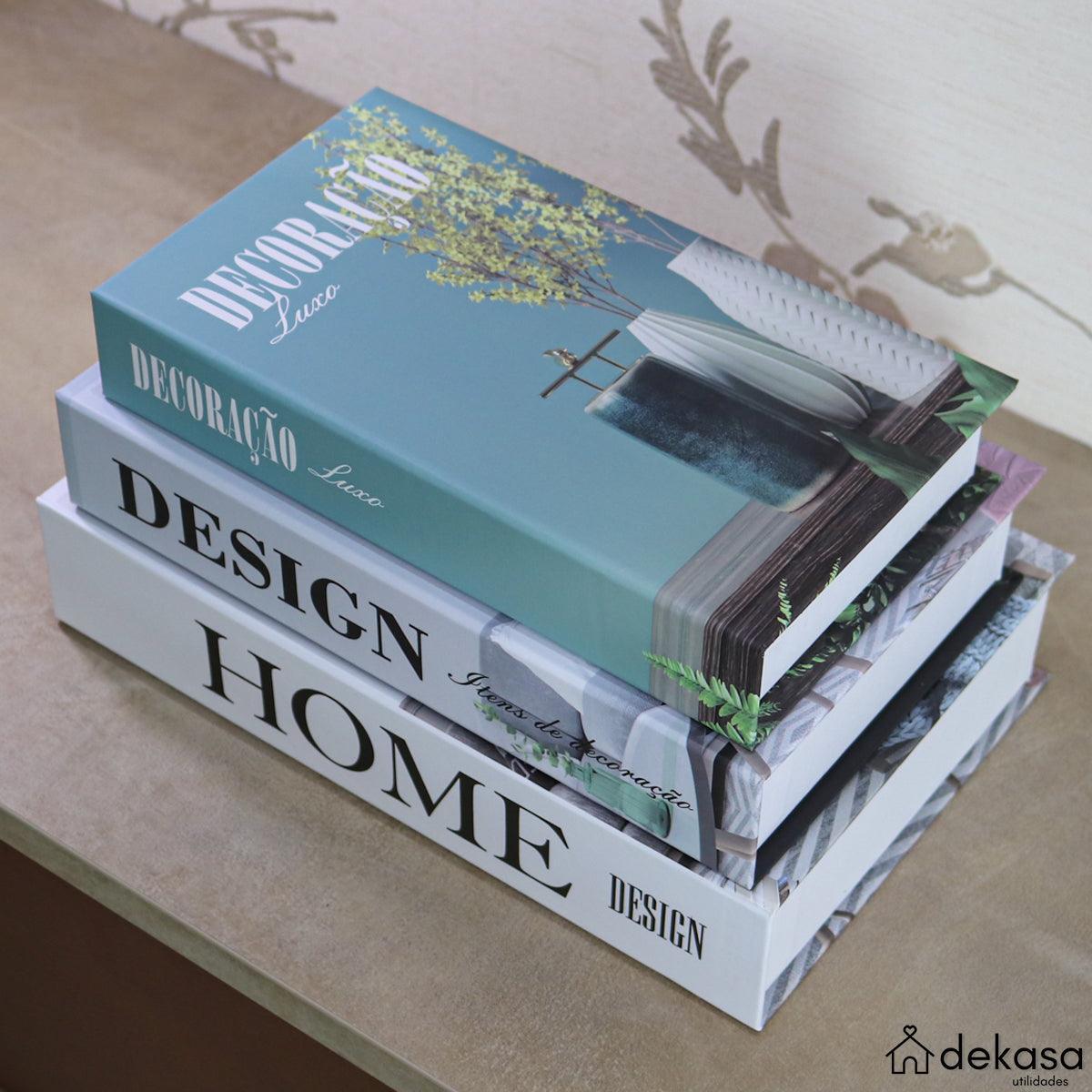 Livro Falso Decorativo Modelo Home 01 - Dekasa Utilidades