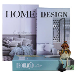 Livro Falso Decorativo Modelo Home 01 - Dekasa Utilidades
