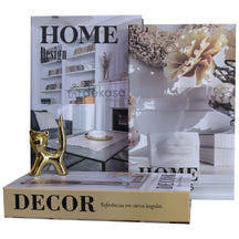 Kit Livros Caixas Decorativos Luxo - Home Design [Frete Grátis e Brinde] - Dekasa Utilidades