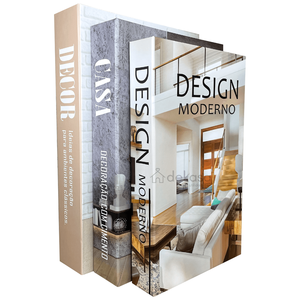 Livros Caixa Decorativo Grande Luxo - DECOR - Dekasa Utilidades