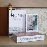 Kit Livros Caixas Decorativos Luxo - Concrete Jungle [Frete Grátis e Brinde] - Dekasa Utilidades