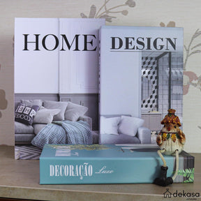 Kit Livros Caixas Decorativos Luxo - Home Decor [Frete Grátis e Brinde] - Dekasa Utilidades